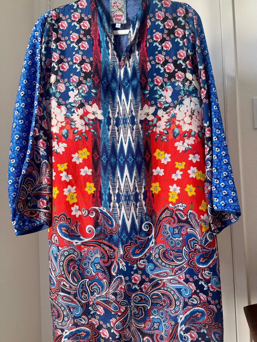 JOHNNY WAS Silk Tunic Dress  XS